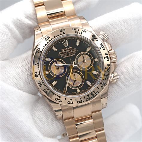 rolex daytona oro everose usato|rolex daytona black and gold.